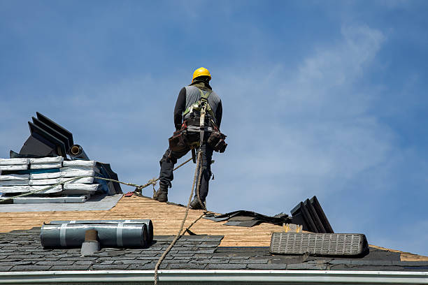 Professional Roofing technician working in Ballantine, MT